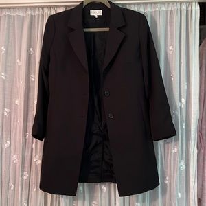 VTG. Long Black Blazer/ Suit Jacket